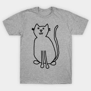 Cat Outline T-Shirt